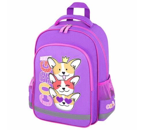 Рюкзак ПИФАГОР SCHOOL, 1 отделение, 3 кармана, 