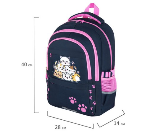 Рюкзак BRAUBERG VIBE, 2 отделения, 5 карманов, 