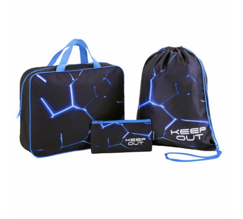 Папка на молнии с ручками А4, мешок для обуви 42х33 см, пенал 20х10 см, 