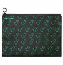 Папка для тетрадей BRAUBERG А4, 1 отделение, пластик, на zip-lock-молнии, 