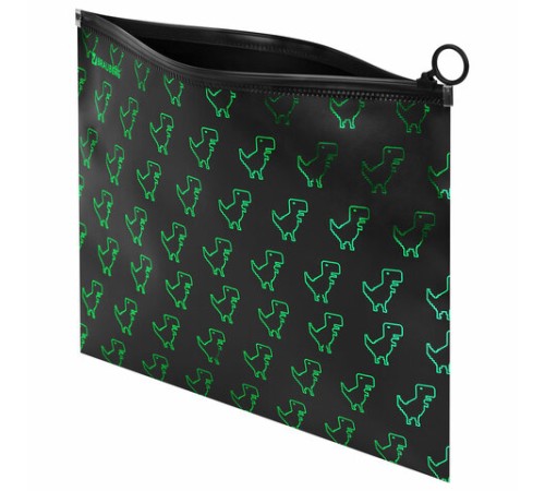 Папка для тетрадей BRAUBERG А4, 1 отделение, пластик, на zip-lock-молнии, 