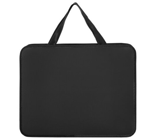 Папка на молнии с ручками ПИФАГОР, А4, 1 отделение, пластик, 75 мм, черная, 272110