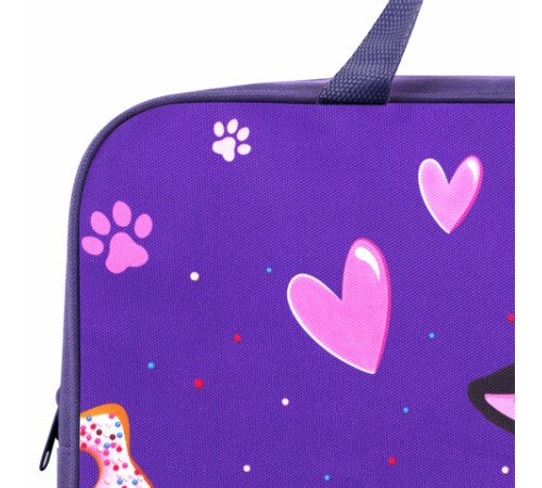 Папка на молнии с ручками BRAUBERG KIDS А4, 1 отделение, полиэстер, 80 мм, 