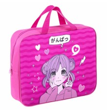 Папка на молнии с ручками BRAUBERG KIDS А4, 1 отделение, полиэстер, 80 мм, 