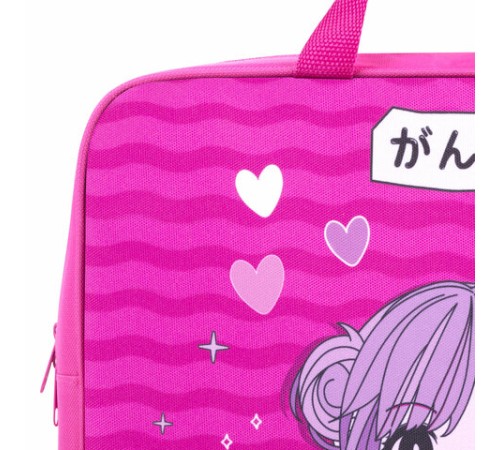 Папка на молнии с ручками BRAUBERG KIDS А4, 1 отделение, полиэстер, 80 мм, 