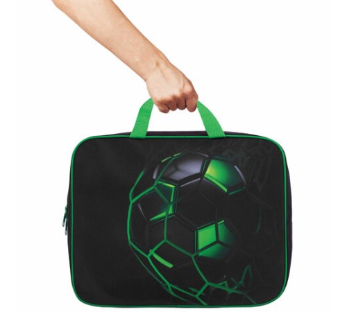 Папка на молнии с ручками BRAUBERG KIDS А4, 1 отделение, полиэстер, 80 мм, 