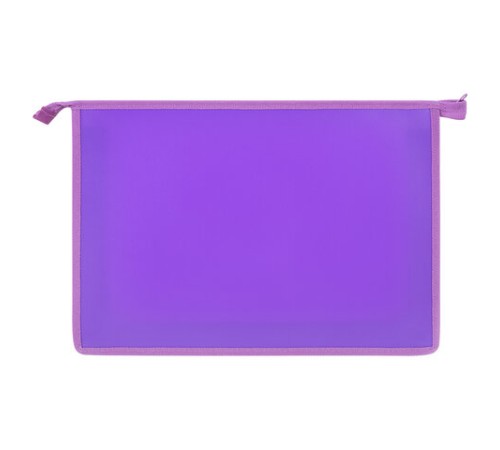 Папка для тетрадей ПИФАГОР А4, 1 отделение, картон/пластик, на молнии, 