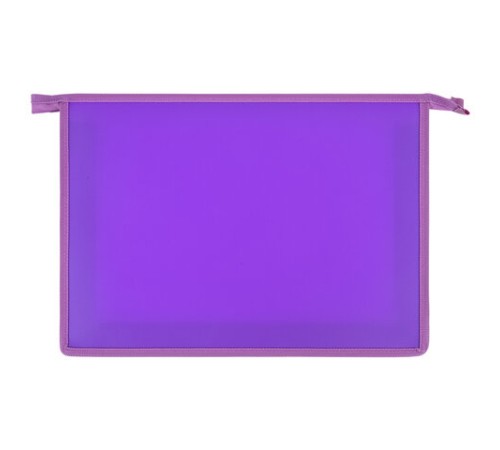 Папка для тетрадей ЮНЛАНДИЯ А4, 1 отделение, картон/пластик, конгрев, на молнии, 