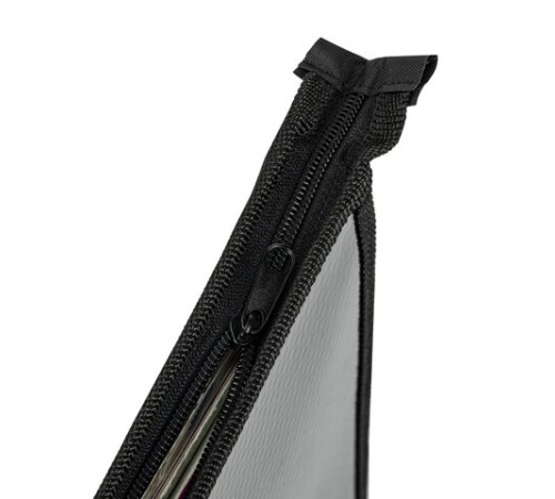 Папка для тетрадей ЮНЛАНДИЯ А4, 1 отделение, картон/пластик, конгрев, на молнии, 