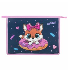 Папка для тетрадей ЮНЛАНДИЯ А4, 1 отделение, пластик, на молнии, 