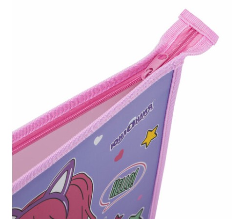 Папка для тетрадей ЮНЛАНДИЯ А4, 1 отделение, пластик, на молнии, 