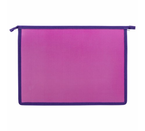 Папка для тетрадей ЮНЛАНДИЯ А4, 1 отделение, пластик, на молнии, 