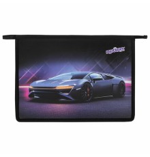 Папка для тетрадей ЮНЛАНДИЯ А4, 1 отделение, пластик, на молнии, 