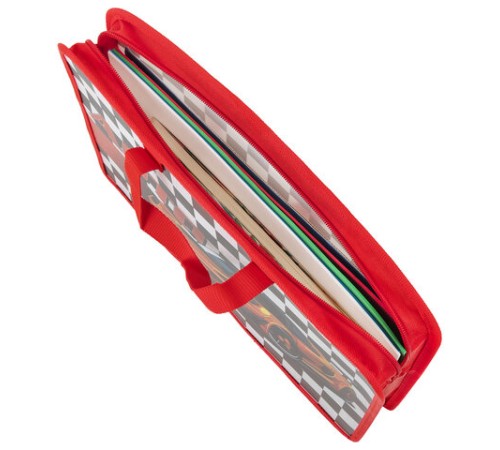 Папка на молнии с ручками ЮНЛАНДИЯ А4, 1 отделение, пластик, ширина 45 мм, Auto, 272150