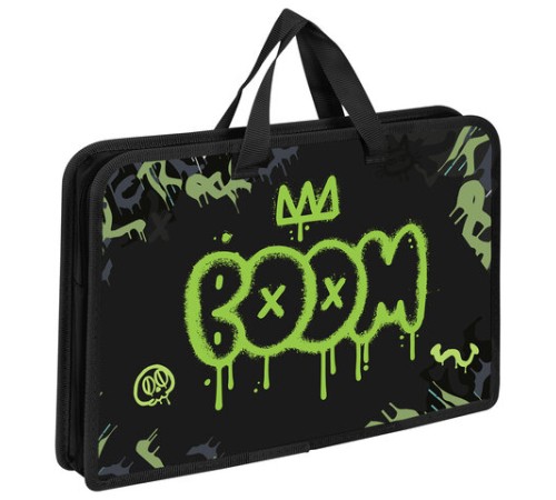 Папка на молнии с ручками ЮНЛАНДИЯ А4, 1 отделение, пластик, ширина 45 мм, 