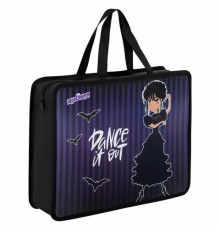 Папка на молнии с ручками ЮНЛАНДИЯ А4, 1 отделение, пластик, 80 мм, 