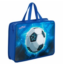 Папка на молнии с ручками ЮНЛАНДИЯ А4, 1 отделение, пластик, 80 мм, 