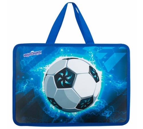 Папка на молнии с ручками ЮНЛАНДИЯ А4, 1 отделение, пластик, 80 мм, 