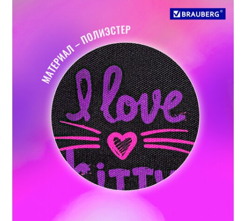 Папка для тетрадей BRAUBERG А4, 1 отделение, полиэстер, на молнии, с ручкой, 