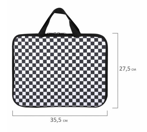 Папка на молнии с ручками BRAUBERG А4, 1 отделение, полиэстер, 20 мм, 