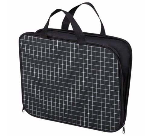 Папка на молнии с ручками BRAUBERG А4, 1 отделение, полиэстер, 20 мм, 