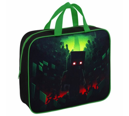 Папка на молнии с ручками BRAUBERG А4, 1 отделение, полиэстер, 80 мм, 