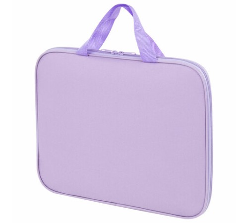 Папка на молнии с ручками STAFF EVERYDAY А4, полиэстер, нежно-фиолетовый, 272185