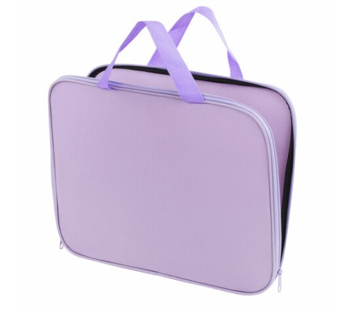 Папка на молнии с ручками STAFF EVERYDAY А4, полиэстер, нежно-фиолетовый, 272185