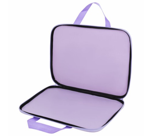 Папка на молнии с ручками STAFF EVERYDAY А4, полиэстер, нежно-фиолетовый, 272185