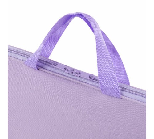 Папка на молнии с ручками STAFF EVERYDAY А4, полиэстер, нежно-фиолетовый, 272185