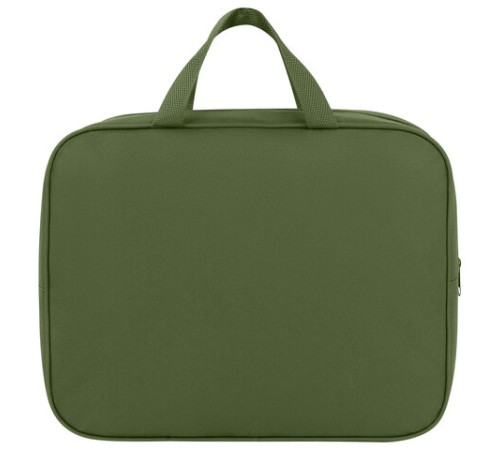 Папка на молнии с ручками STAFF EVERYDAY А4, 1 отделение, полиэстер, 80мм, хаки, 272186