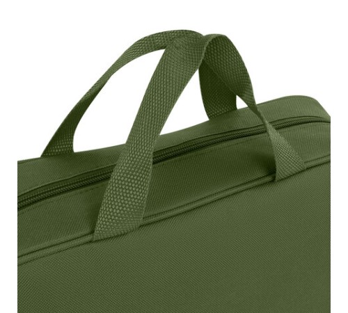 Папка на молнии с ручками STAFF EVERYDAY А4, 1 отделение, полиэстер, 80мм, хаки, 272186