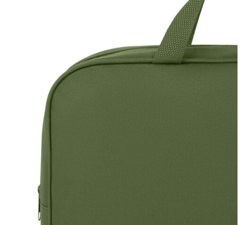 Папка на молнии с ручками STAFF EVERYDAY А4, 1 отделение, полиэстер, 80мм, хаки, 272186