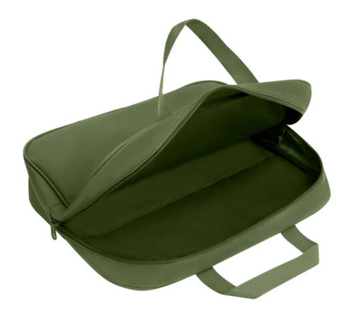 Папка на молнии с ручками STAFF EVERYDAY А4, 1 отделение, полиэстер, 80мм, хаки, 272186