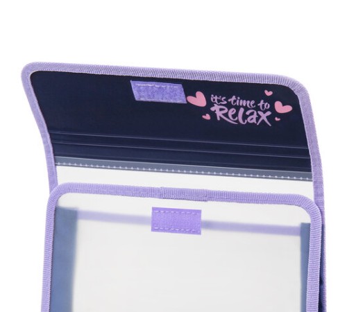 Папка для тетрадей ЮНЛАНДИЯ А5, пластик, 2 отделения, клапан на липучке, 