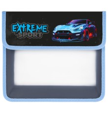 Папка для тетрадей ЮНЛАНДИЯ А5, пластик, 2 отделения, клапан на липучке, Extreme, 272190