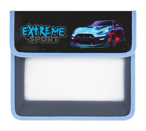 Папка для тетрадей ЮНЛАНДИЯ А5, пластик, 2 отделения, клапан на липучке, Extreme, 272190