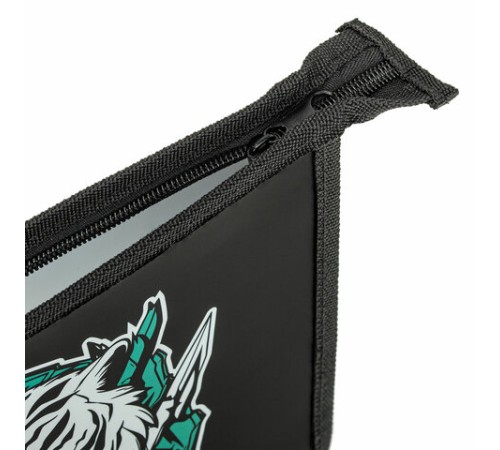 Папка для тетрадей ПИФАГОР А5, 1 отделение, пластик, на молнии, White tiger, 272195