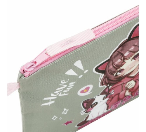 Папка для тетрадей BRAUBERG А5, 1 отделение, полиэстер, на молнии, с ручкой, 