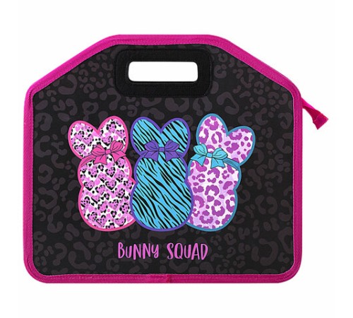 Папка-сумка ЮНЛАНДИЯ, 1 отделение, фетровые ручки, 34х30х11 см, Bunny squad, 272205