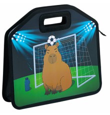 Папка-сумка ЮНЛАНДИЯ, 1 отделение, фетровые ручки, 34х30х11 см, Capyball, 272207