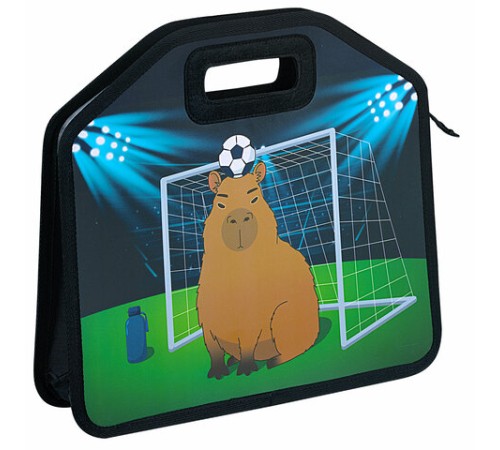 Папка-сумка ЮНЛАНДИЯ, 1 отделение, фетровые ручки, 34х30х11 см, Capyball, 272207