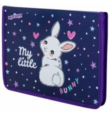 Папка для труда на молнии ЮНЛАНДИЯ А4, 1 отделение, откидная планка, органайзер, 