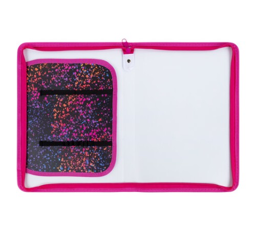 Папка для труда на молнии ЮНЛАНДИЯ А4, 1 отделение, откидная планка, органайзер, 