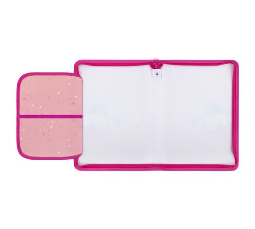 Папка для труда на молнии ЮНЛАНДИЯ А4, 1 отделение, откидная планка, органайзер, 