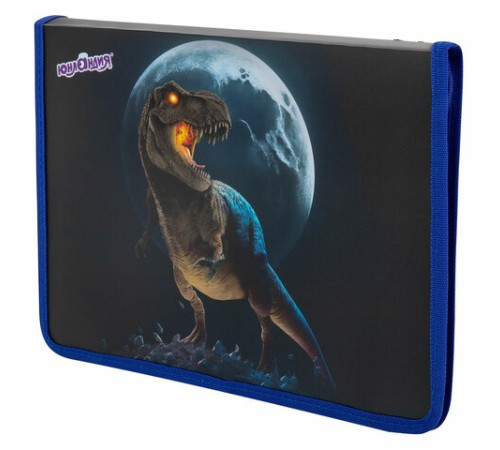 Папка для труда на молнии ЮНЛАНДИЯ А4, 1 отделение, откидная планка, органайзер, 