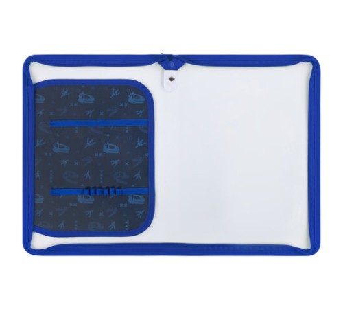 Папка для труда на молнии ЮНЛАНДИЯ А4, 1 отделение, откидная планка, органайзер, 