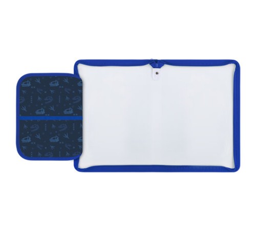 Папка для труда на молнии ЮНЛАНДИЯ А4, 1 отделение, откидная планка, органайзер, 