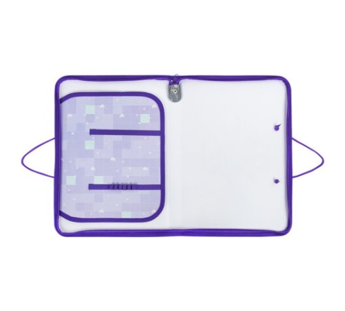 Папка для труда на молнии с ручками ПИФАГОР А4, 1 отделение, пластик, органайзер, 