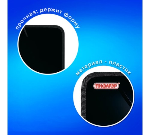 Папка для труда на молнии с ручками ПИФАГОР А4, 1 отделение, пластик, органайзер, 